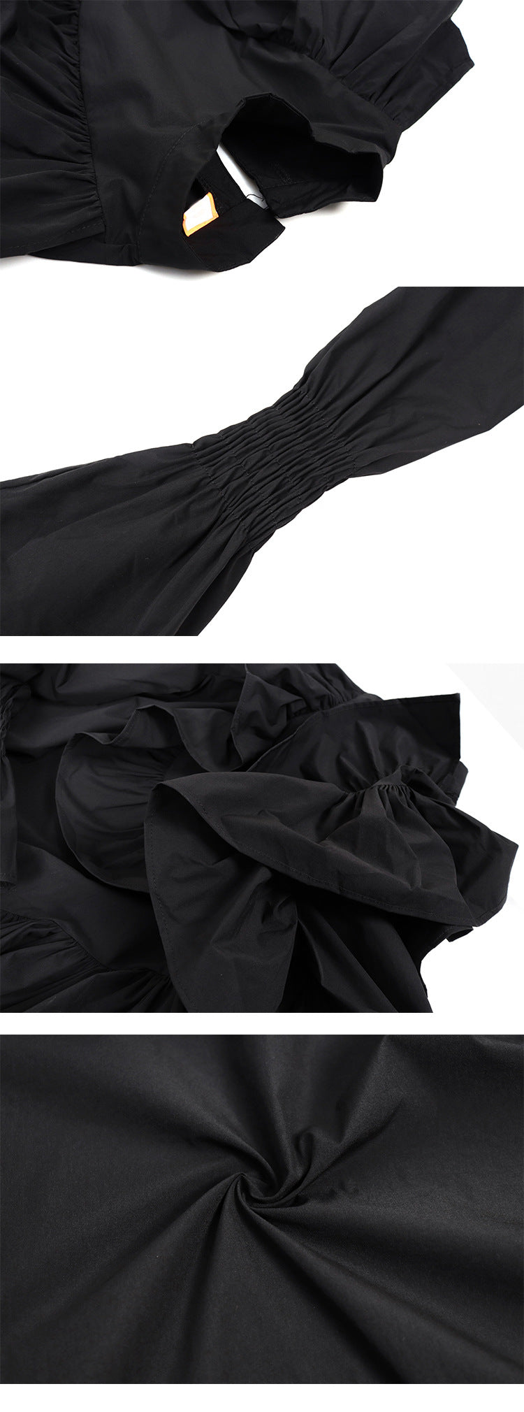 The Wears A Thin Dress With Wooden Ears