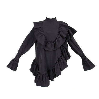 The Wears A Thin Dress With Wooden Ears